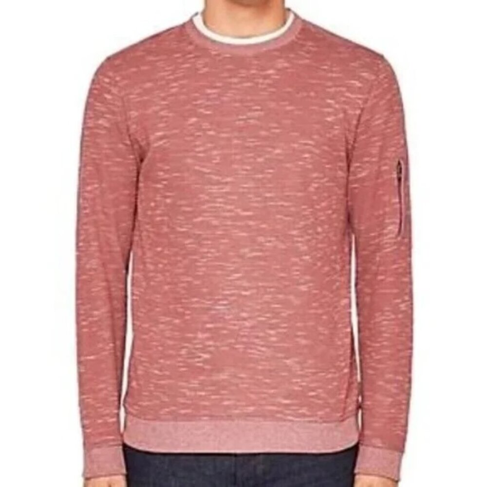 Ted Baker London Bepay Zip Detail Jersey Sweater In Dusky Pink. SZ L